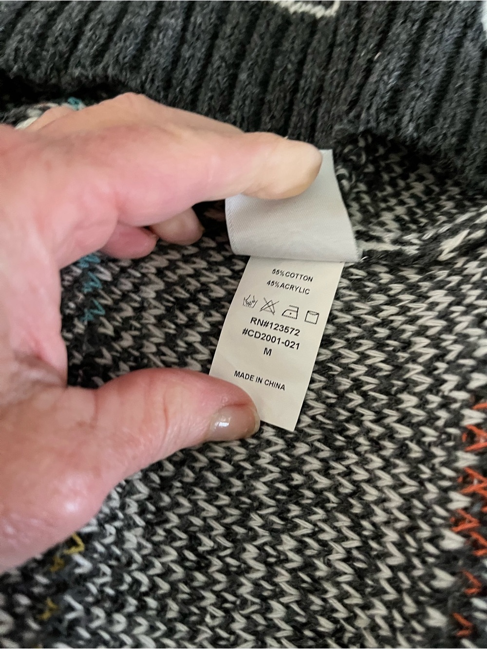 Anthropologie Northern Angel Cardigan Sweater Womens M Aztec Boho Long Duster - Picture 6 of 7